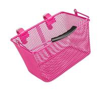 Shuade Durability Irons Panier de vélo avant pour enfants avec poignée amovible Vélos amovibles pour un transport et un rangement faciles Vélo amovible