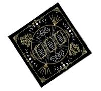 Shuade Élégant tapis de divination en velours - Art mystique - Tapis de méditation rituel pour tarots et décoration - Nappe de voyage pliable