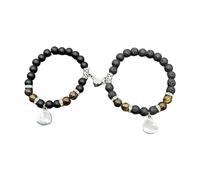 Shuade Ensemble de bracelets à perles à la mode en forme de cœur pour les amoureux