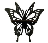 Shuade Étagère murale en bois en forme de papillon, support de présentation étanche pour bijoux, panier de douche d'angle sur le thème des papillons