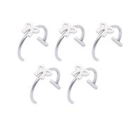 Shuade Faux anneaux de lèvre en acier inoxydable bijoux de corps sans piercing confortable à porter pour danses fêtes anneaux de lèvres sans piercing, One Size, Comme décrit, Comme décrit.