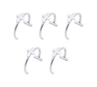 Shuade Faux anneaux de lèvre en acier inoxydable bijoux de corps sans piercing confortable à porter pour danses fêtes anneaux de lèvres sans piercing, One Size, Comme décrit, Comme décrit.