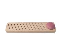Shuade Fil à broder en bois avec épingle à coudre 12 emplacements pour plaques de rangement pour bobines de support