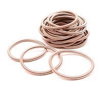 Shuade Lot de 10 élastiques télescopiques en acier au carbone recouvert d'or, taille unique, Comme décrit