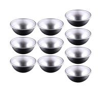 Shuade Lot de 10 moules à gâteau ronds en alliage d'aluminium pour pâtisseries