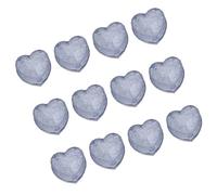 Shuade Lot de 12 glaçons en forme de cœur avec lumière LED activée par l'eau clignotante pour boissons, cocktails, boissons, accessoires colorés, décorations de fête