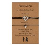 Shuade Lot de 2 chaînes réglables en corde avec pendentif dinosaure pour relations avec petit ami, Noël, Saint-Valentin, bracelets dinosaures pour enfants, couples, adolescents, hommes, femmes