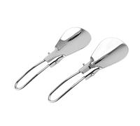 Shuade Lot de 2 chausse-pieds pliables en acier inoxydable de 11,50 cm