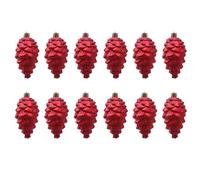 Shuade Lot de 2 décorations de Noël en forme de pomme de pin, design non traditionnel, décorations festives à suspendre pour la maison et la vente au détail
