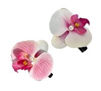 Shuade Lot de 2 épingles à cheveux florales roses - Épingles à cheveux élégantes pour femmes et filles - Style bohème - Décoration de cheveux - Pour scène