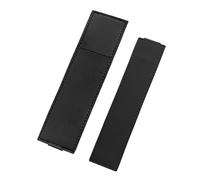 Shuade Lot de 2 trousses à crayons avec bandes élastiques réglables en cuir pour carnet de notes à couverture rigide multifonction avec clip pour stylo, Noir