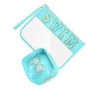 Shuade Lot de 2 trousses de maquillage polyvalentes au design élégant avec dragonne de rangement pratique, C