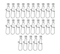 Shuade Lot de 25 clips de pêche avec tête en acier et plombs verrouillables pour eau salée/eau douce