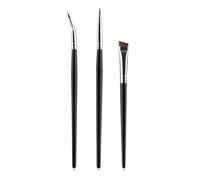 Shuade Lot de 3 pinceaux à eyeliners biseautés précis et doux pour la peau - Pour maquillage quotidien et fête