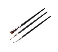 Shuade Lot de 3 pinceaux à eyeliners biseautés précis et doux pour la peau - Pour maquillage quotidien et fête