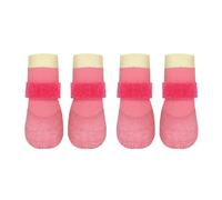 Shuade Lot de 4 chaussures imperméables pour chien - Antidérapantes et respirantes - Pour petites races - Protections de pattes et de pieds