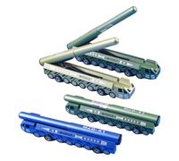 Shuade Lot de 4 stylos à encre gel fantaisie en forme d'arme - Jouet amusant pour adultes et étudiants - Pour écrire, journal, bureau