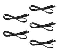 Shuade Lot de 5 cordons de cou réglables antidérapants pour lunettes de soleil pour homme et femme, Noir , taille unique