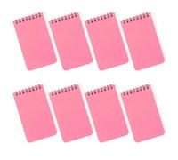 Shuade Lot de 8 blocs-notes à double spirale, 80 feuilles non lignées, petit carnet de poche, bloc-notes pour écriture 7,6 x 11,9 cm, réunion professionnelle