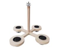 Shuade Perchoir pour perroquets - Avec plateau - Vis - Perchoir à oiseaux - Perchoir pour cage à oiseaux - Jouet d'escalade pour perruches, calopsittes et oiseaux