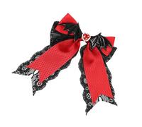 Shuade Pince à cheveux fantaisie en dentelle avec ailes de chauve-souris pour fête costumée