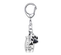 Shuade Porte-clés avec pendentif urne funéraire en forme de chats galvanisés pour cendres d'animaux domestiques PassedPet Collection Box Bijoux pour chien