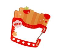 Shuade Porte-clés créatif en acrylique avec motif hamburger frites pour sac à dos en plein air, accessoires de dessin animé portable pour activités de plein air, Frites, One Size