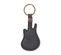 Shuade Porte-clés en cuir synthétique pour médiators de guitare - Étui pour divers guitaristes, Noir