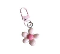 Shuade Porte-clés floral en résine colorée à la mode, design à cinq pétales, portable pour usage quotidien, pour amis et couples, porte-clés élégant en résine pour femme, b, taille unique