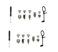 Shuade Premium States Vis de montage antirouille avec clips de verrouillage sécurisés pour ordinateurs haute résistance