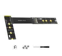 Shuade Rallonge de disque NVME de 30 cm de long - Prend en charge les doubles interfaces - Disques 2230-2280 - Pas besoin de connecteurs de disque pilote