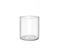 Shuade Support de vase cylindrique contemporain en verre pour créer un cadre unique pour chambre à coucher, bureau transparent