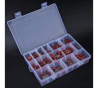 SHUAIGUO 180pcs Assortiment de Condensateurs de Film CBB en Polypropylène, 10NF-68NF, 400V-630V, Résistance à la Chaleur, Grande capacité, Tension Stable, Faible Perte, Stockage Pratique pour les