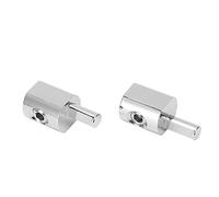 SHUAIGUO Adaptateur de Réducteur d'entrée 2PCS AMP - Pain 1/0 à 4 Calibre nickelé 6061 Aluminium pour les Systèmes Audio de Voiture - Améliore la qualité Sonore
