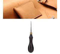 SHUAIGUO Berceau en Cuir, Vane/Wing en Acier Manche ébène de Bricolage Outil d'adger Cuir - Acier Alliage Robuste, Facile à Utiliser, Différentes Tailles, Garniture Efficace (0,7 mm)