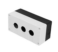 SHUAIGUO BX3 BOST TROIS TROT CONTRUTTEUR CONSEIL BOX, MATÉRICAU ABS ABS ABSPORTHER avec Bande de Caoutchouc d'étanchéité pour la Commande de Champ - Jaune, Diamètre l'interrupteur 22 Mm (Blanc)