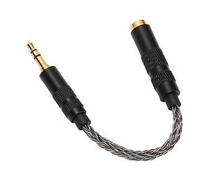 SHUAIGUO Câble de Conversion de Casque Durable 4,4 Mm à 3,5 Mm pour Réduire L'effet Stéthoscopique pour une Expérience D'écoute Améliorée les Appareils 14 Cm (Gris froid)