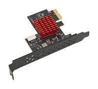 SHUAIGUO Carte D'extension Avant USB3.2 GEN2 Type E, Interface Haute Vitesse 10Gbps pour Systèmes PCIE, Construction Métallique Durable-1 Pièce (Contrôle Principal ASM3142)
