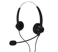 SHUAIGUO Casque D'écoute Binaural Professionnel H360 Type-C, Casque Double Face Confortable pour Centre D'appels, Cours en Ligne, Conférence Téléphonique, Noir