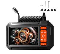 SHUAIGUO Endoscope Industriel HD avec écran IPS pour L'inspection des Pipelines, Caméra D'égout IP67 de 8 Mm pour les Tâches Maintenance, Charge Rapide Type C, écran 4,3 Pouces, Batterie 2600 MAh