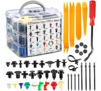 SHUAIGUO Ensemble de Rivets de Poussée Voiture, Kit Fixations Robustes, Garniture Panneau Automobile pour Diverses Marques Voitures