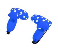 SHUAIGUO Housse de Poignée de Contrôleur en Silicone pour 2, Conception Antidérapante avec Dragonne pour Une Expérience VR Sécurisée, Ensemble 2 Pièces (Bleue)