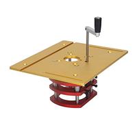 SHUAIGUO Kit de Système de Levage Routeur pour le Travail du Bois Haute Précision Compatible avec les Routeurs CNC et Scies à Table Durables et Précises pour Bricolage l'usage Professionnel (Or)