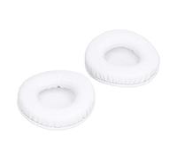 SHUAIGUO Lot de 2 Cache-Oreilles Durables avec Cuir Artificiel Souple pour -Technica ATH-WS70/ATH-WS77/ATH-WS99 et MDR-V55/MDR-V500/MDR-7502 (Blanche)