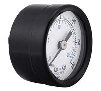 SHUAIGUO Mini Mange de Pression à l'air, 0-20BAR 0-300PSI, Filetage 1/8 BSPT, Compteur Portable avec Coque en Métal Protectrice, Conception Compacte, Cadran Précis à Double échelle pour des