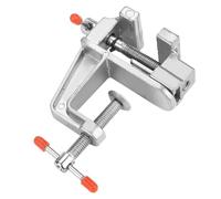 SHUAIGUO Mini Pinces Plates Plaquettes à étau, Table en Alliage en Aluminium avec Rotation à 360 Degrés pour le Traitement des Petites Pièces, Utilisation de la Maison et l'usine - Silver