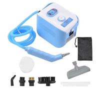 SHUAIGUO Nettoyeur à Vapeur Portable Machine Multi-surfaces Nettoyeurs à Vapeur Main pour Usage Domestique 3 Têtes de Brosse Grattoir de Fenêtre Housse en Tissu Sac Rangement pour Matériaux (Prise UE)