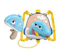 SHUAIGUO Pistolet à Eau électrique Rechargeable, Jouet d'eau de Dessin animé de Grande capacité étanche d'été avec Sac à Dos en PVC (Tapez 3)