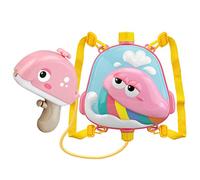 SHUAIGUO Pistolet à Eau électrique Rechargeable, Jouet d'eau de Dessin animé de Grande capacité étanche d'été avec Sac à Dos en PVC (Tapez 3)