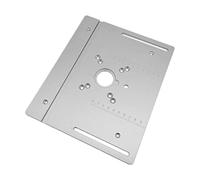 SHUAIGUO Plaque d'insertion de table de toupie en alliage d'aluminium pour fraisage du bois - Machine de découpe - Outil auxiliaire de gravure - Bancs de travail du bois